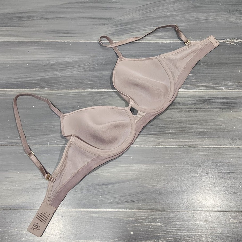 Soma Bra 32DD Lightly Lined Perfect Coverage Underwire Tshirt Bra Taupe - Picture 7 of 9